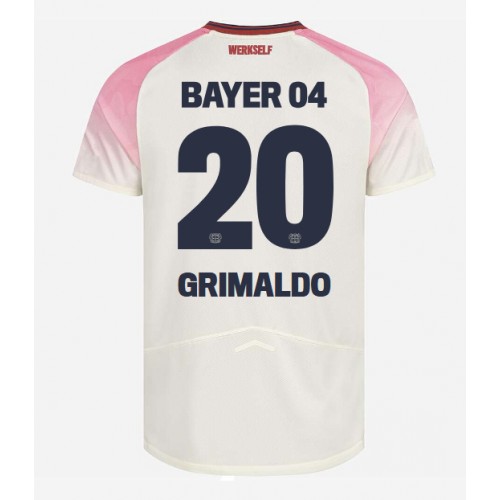 Stroje piłkarskie Bayer Leverkusen Alejandro Grimaldo #20 Koszulka Wyjazdowej 2025-26 Krótki Rękaw